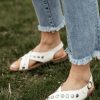 Shoes * | Best Pirce Free Soul/Miracle Mile Kylie Sandals In Final Sale Shoes White