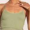 Tops * | Wholesale Dynamic Fashion Tops Talah Ribbed Tank Top In Sage