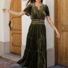 Dresses * | Coupon See And Be Seen Marlowe Velvet Dress In Green