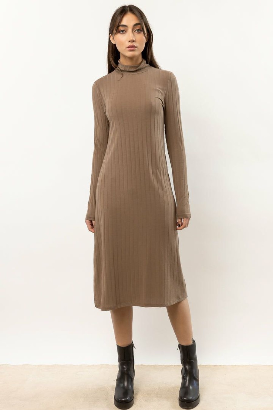 Dresses * | Hot Sale Vero Moda Alondra Dress New Arrivals Brown