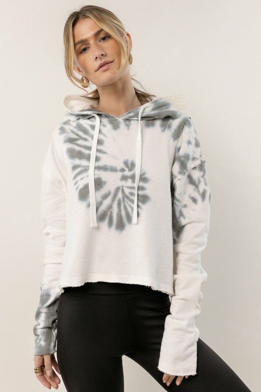 Tops * | Best Deal Mono B Everett Tie Dye Hoodie Sweaters