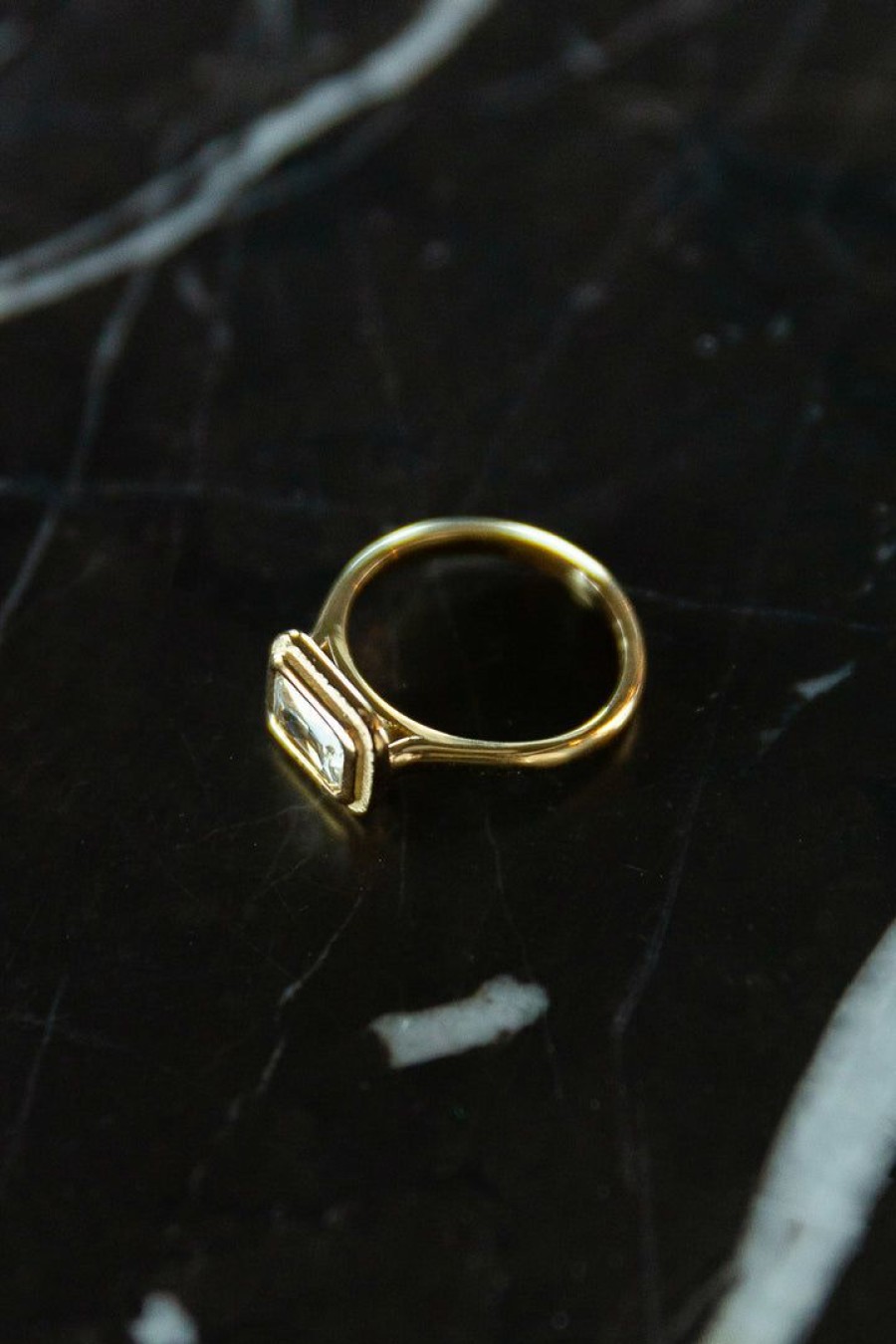 Jewelry * | Promo J&D Jewelry Evelyn Ring Gold