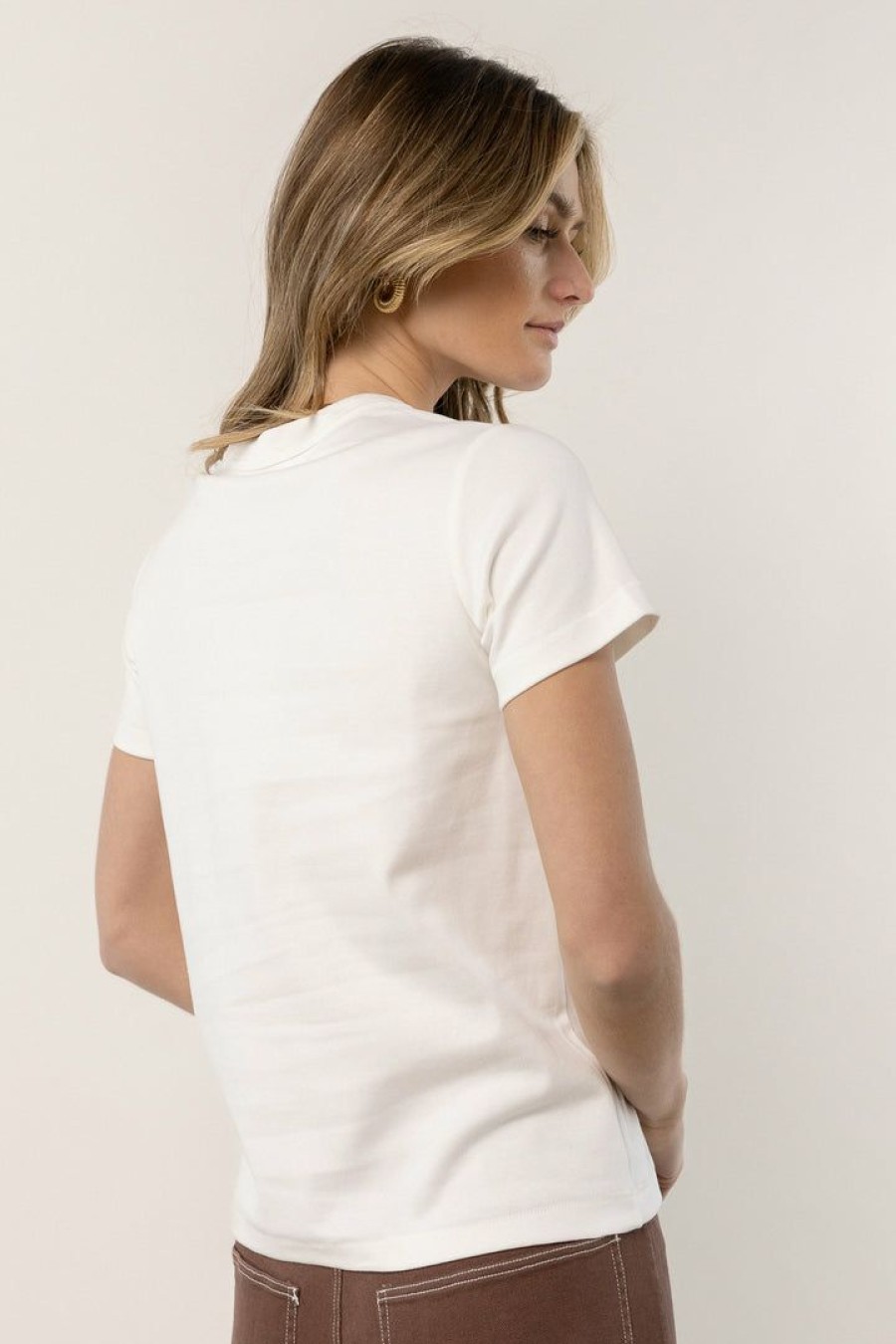 Tops * | Flash Sale Worui Tops Mckenna Tee Shirt In White