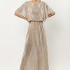 Dresses * | Deals See And Be Seen Azalea Sequin Maxi Dress Dresses Silver