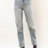 Jeans * | Best Sale Denim One New Arrivals Ellery Distressed Jeans Light Wash