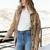 Tops * | Buy La Miel Hayes Shacket In Taupe