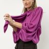 Tops * | Best Deal Zoe + Claire Josie Long Sleeve Top Magenta