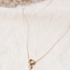 Jewelry * | New La Radiant Val Jean Global Pearl Drop Necklace Jewelry Gold