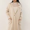 Tops * | Hot Sale Tea N Rose Tops Demi Oversized Cardigan In Ivory