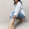 Shoes * | Flash Sale Free Soul/Miracle Mile Emersyn Boots In Shoes Beige