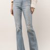 Jeans * | Top 10 Kancan Andria Flared Jeans Final Sale Light Wash