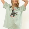 Tops * | Wholesale Worui Tops Wild Rock Tour Graphic Tee Final Sale Mint