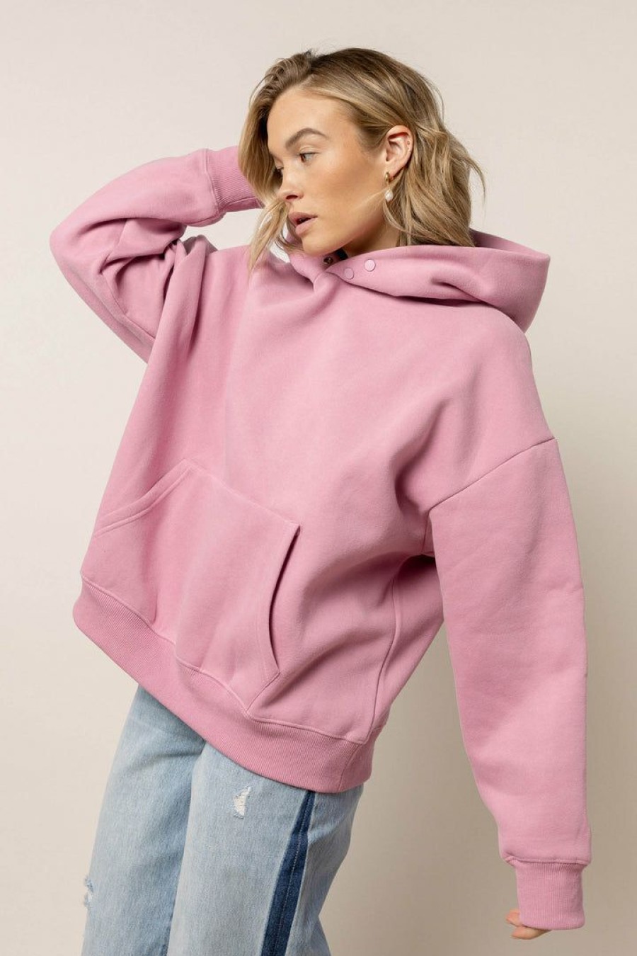 Tops * | Buy Things Between Todd Pullover In Pink