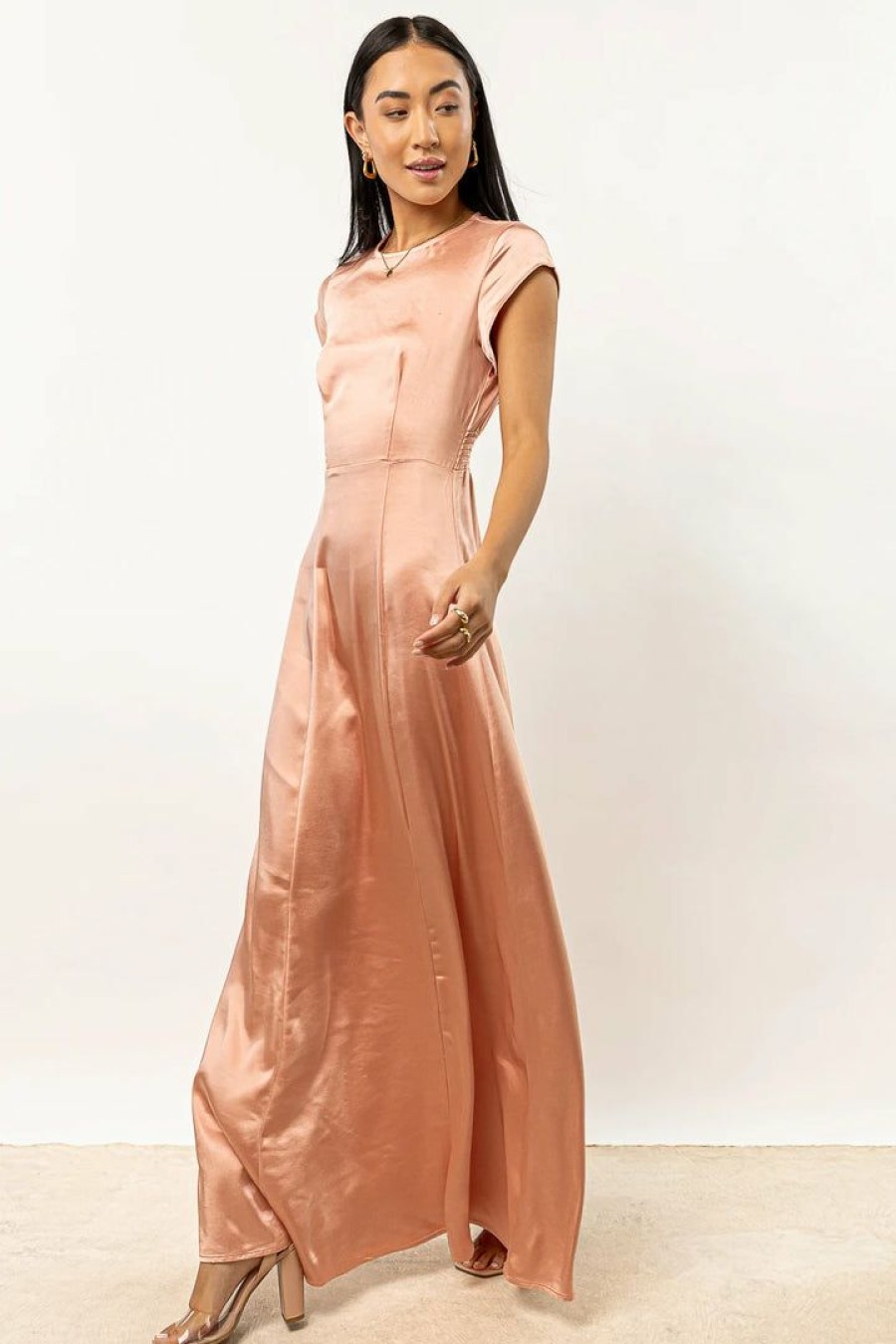 Dresses * | Top 10 Worui Lucille Maxi Dress In Rose