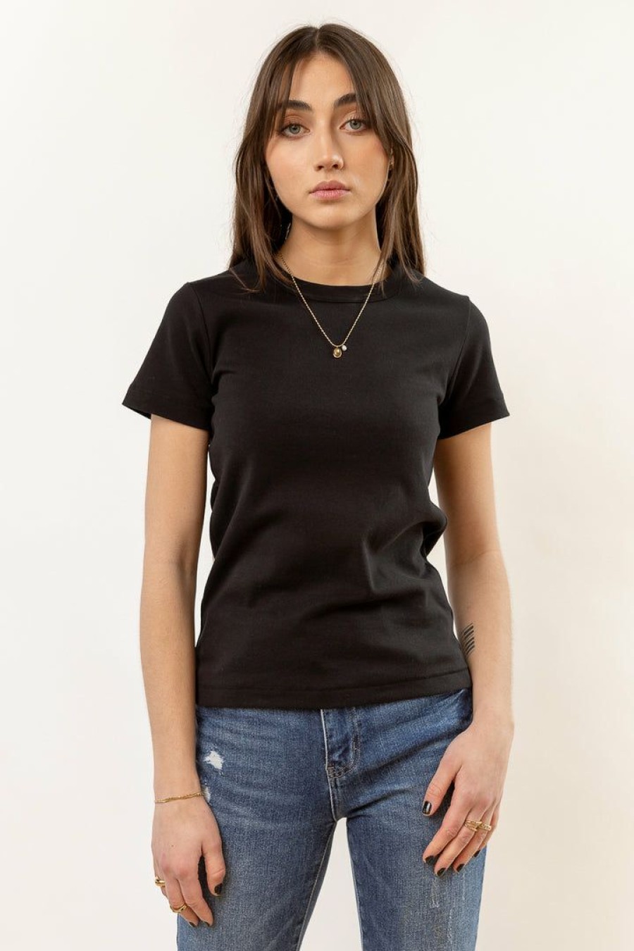 Tops * | Promo Worui New Arrivals Mckenna Tee Shirt In Black