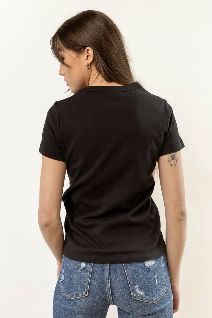 Tops * | Promo Worui New Arrivals Mckenna Tee Shirt In Black