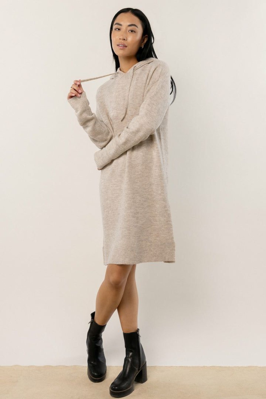 Dresses * | Wholesale Vero Moda New Arrivals Elton Sweater Dress In Oatmeal