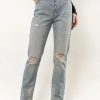 Jeans * | Coupon Denim One New Arrivals Adriana Straight Leg Denim In Light Wash