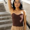 Tops * | Cheapest Crescent Janice Top In Brown