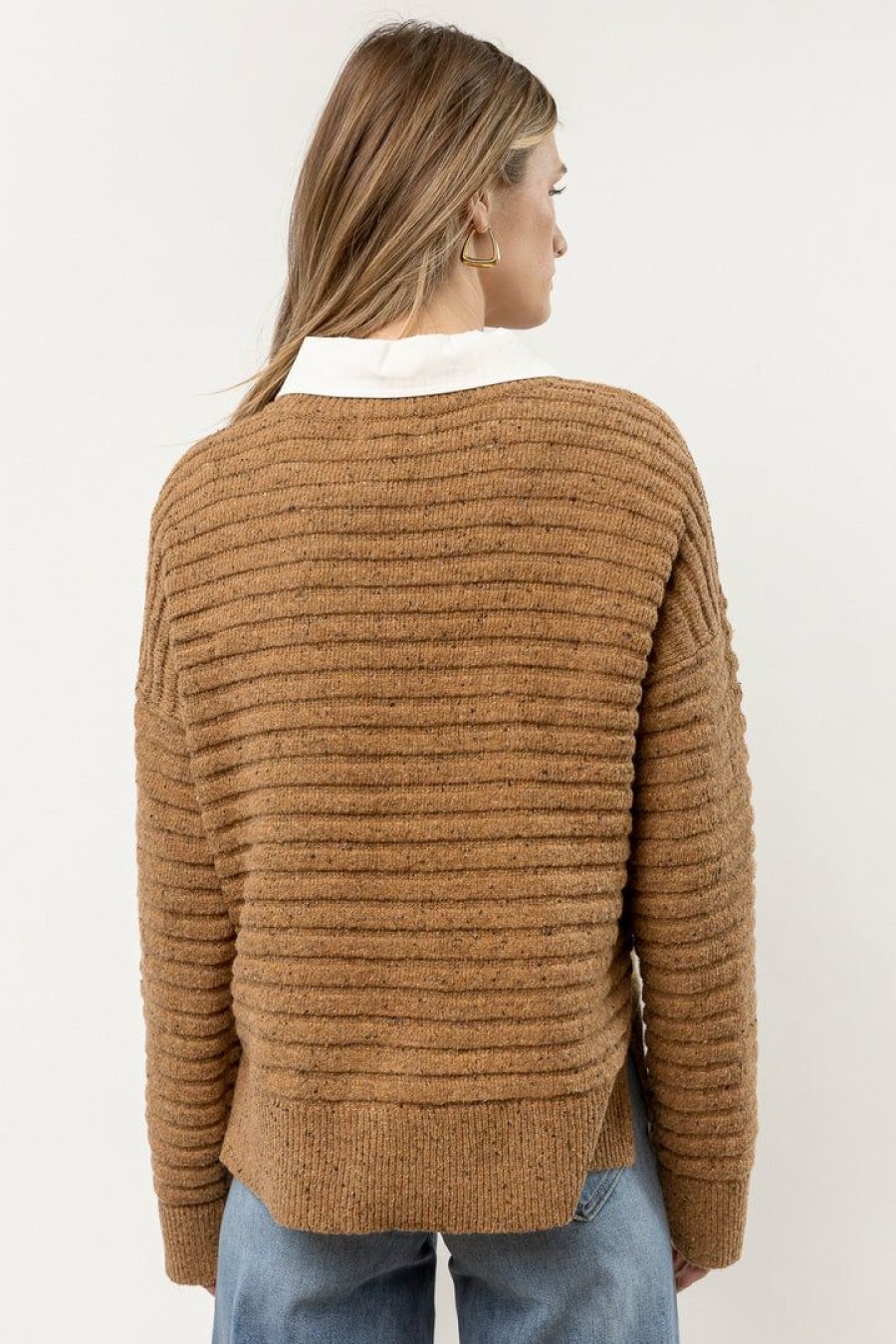 Tops * | New Worui Tops Jacie Sweater In Brown