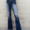 Jeans * | Top 10 Plastic Vervet Bella Flare Jeans Medium Wash