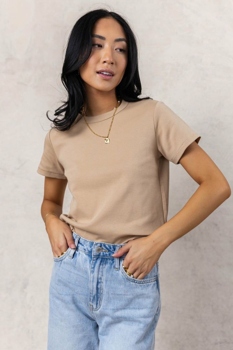 Tops * | Promo Worui Mckenna Tee Shirt In Taupe