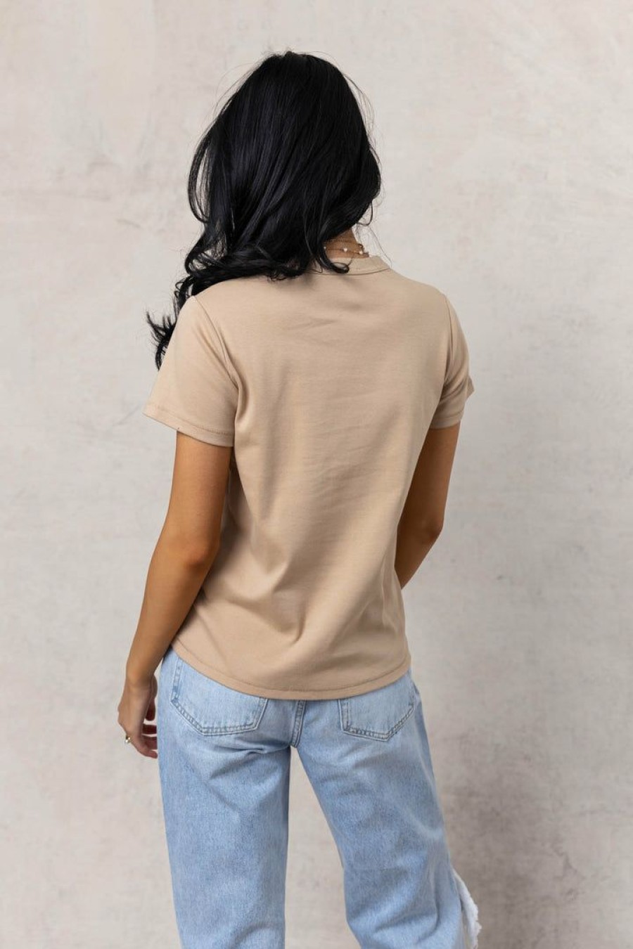 Tops * | Promo Worui Mckenna Tee Shirt In Taupe