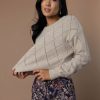 Tops * | Best Deal Dreamers By Debut Jeanine Sweater Tan