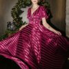 Dresses * | Buy Ricarica Rylee Maxi Dress In Wine