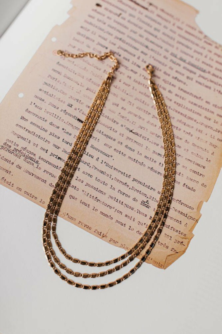 Jewelry * | Cheapest La Radiant Val Jean Global Colette Chain Necklace Jewelry Gold