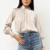 Tops * | Best Sale Aaron & Amber New Arrivals Charli Blouse In Cream