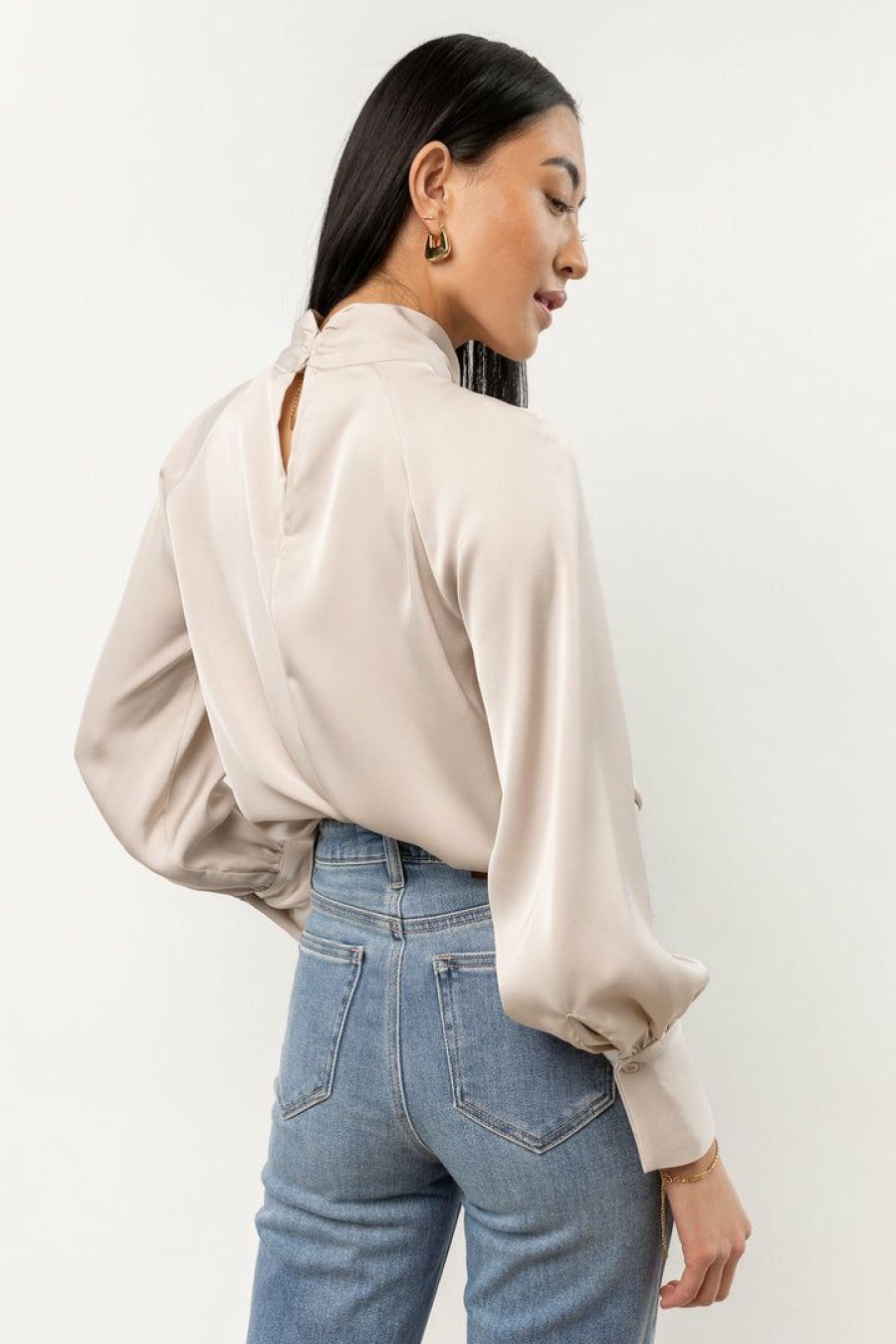 Tops * | Best Sale Aaron & Amber New Arrivals Charli Blouse In Cream