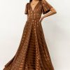 Dresses * | Deals Ricarica Rylee Maxi Dress In New Arrivals Brown