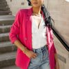 Tops * | Budget Aaron & Amber Tops Romaine Blazer In Pink