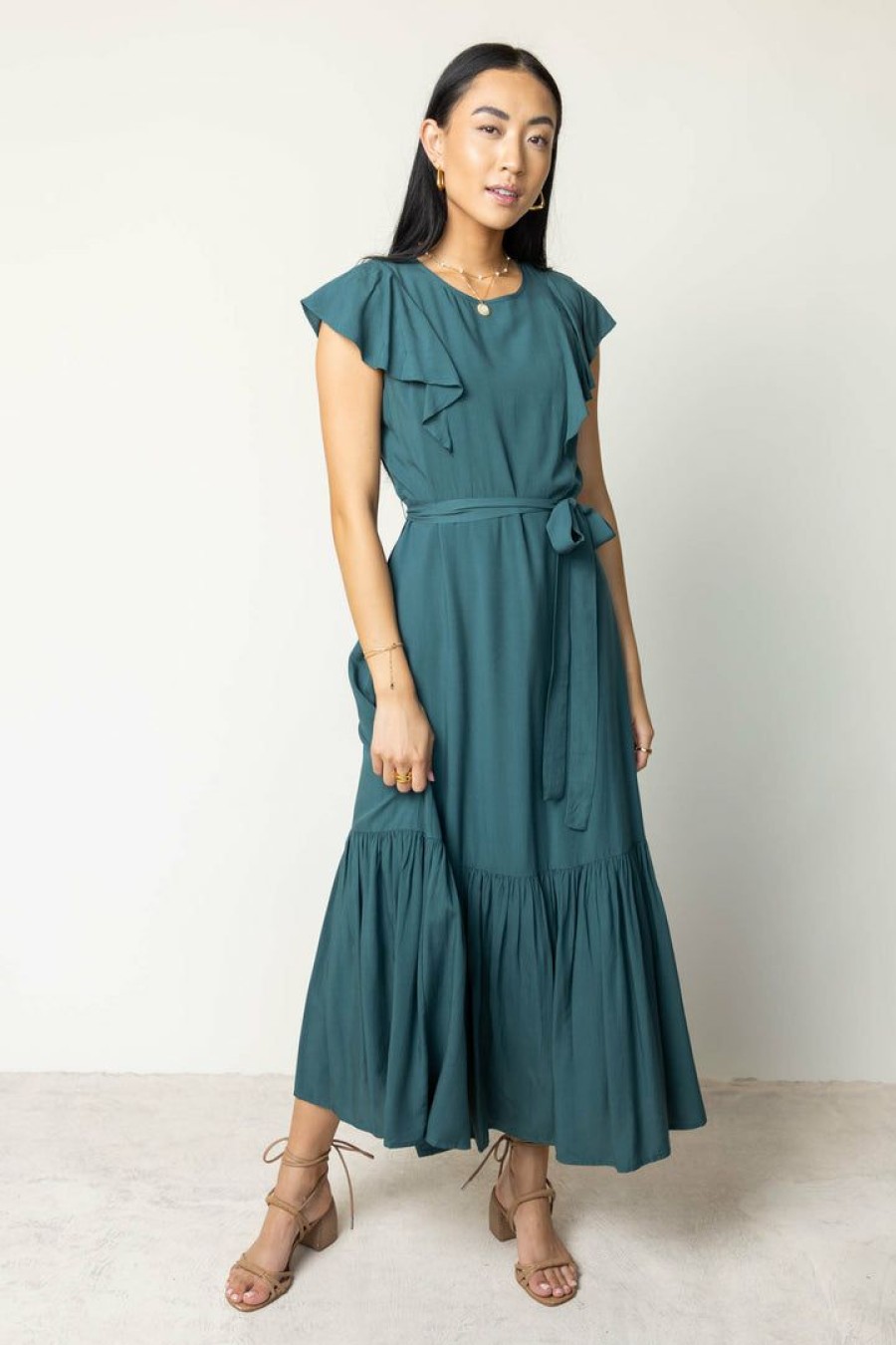 Dresses * | Best Pirce Worui Kasey Maxi Dress In Dresses Teal