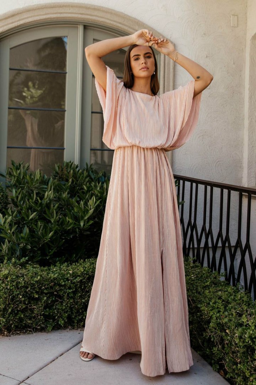 Dresses * | Outlet See And Be Seen Brooke Maxi Dress In Pink