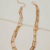 Jewelry * | Best Pirce Mto Jewelry Llc Layered Chain Necklace Gold