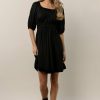 Dresses * | Brand New Sina Dresses Rhea Mini Dress In Black