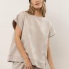 Tops * | Best Sale See And Be Seen Sonia Top In Taupe