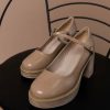 Shoes * | Best Deal Free Soul/Miracle Mile Shoes Jennifer Heels In Taupe