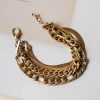 Jewelry * | Flash Sale Siete Collection Ellie Chain Bracelet Gold