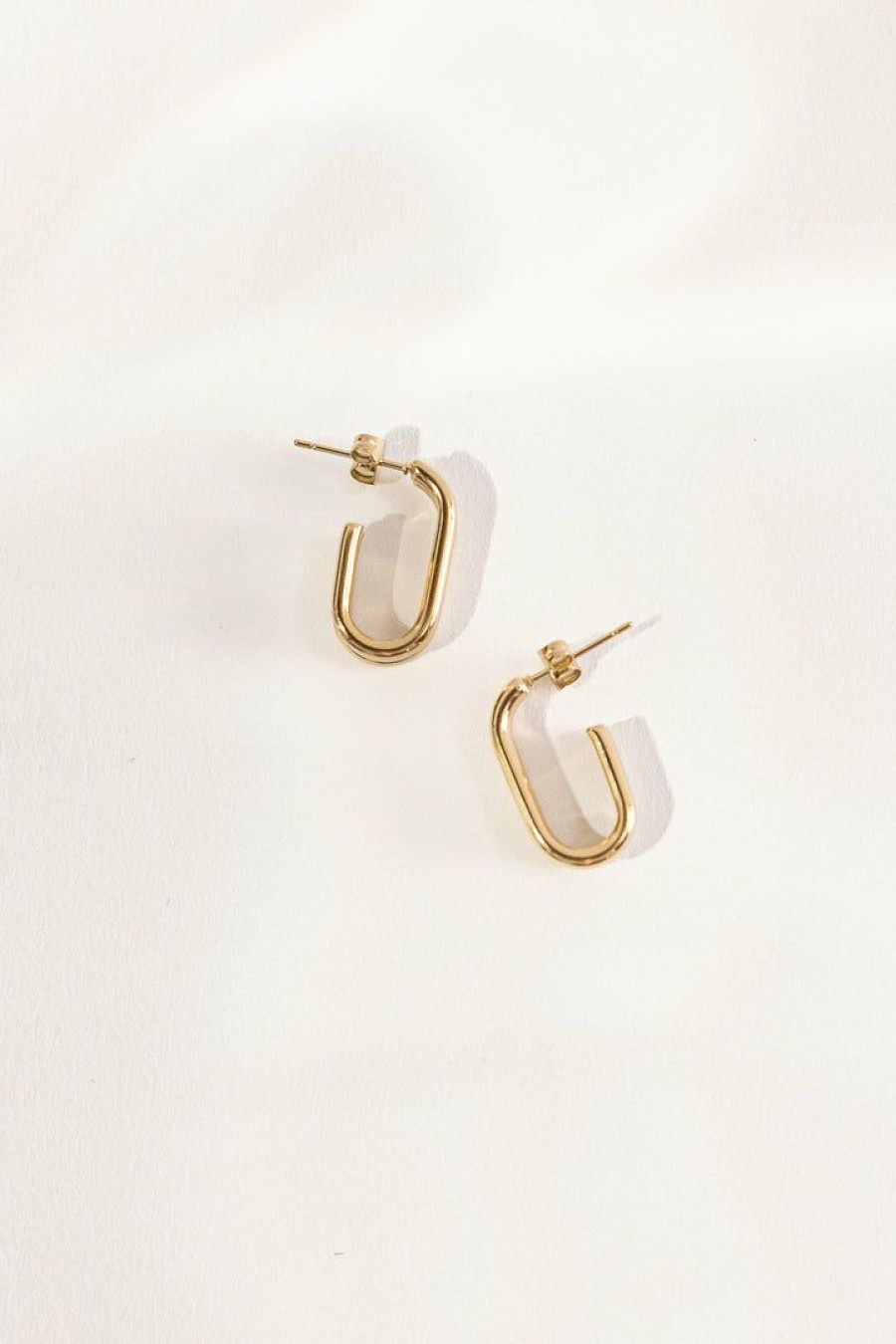 Jewelry * | Coupon J&D Jewelry Leona Earrings Gold