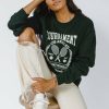 Tops * | Cheapest Sweet Claire Tournament Pullover Emerald