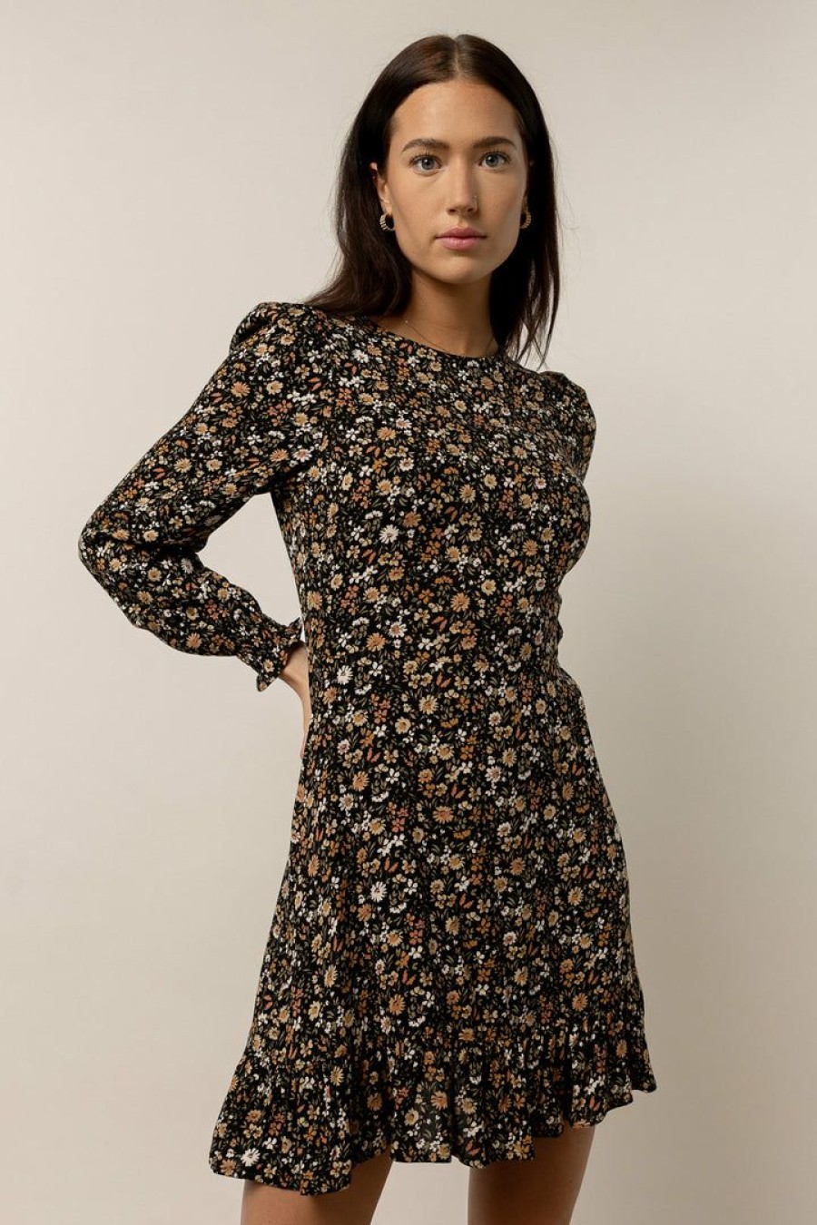 Dresses * | Outlet Dress Forum Sable Floral Mini Dress Dresses Navy