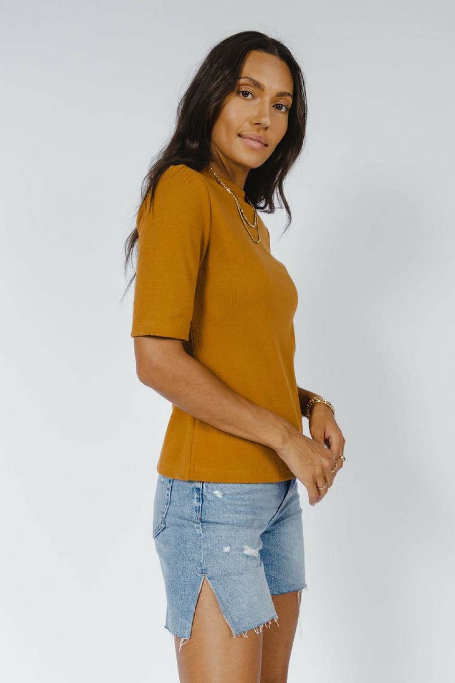 Tops * | Wholesale Worui Tops Lennox Top In Final Sale Camel