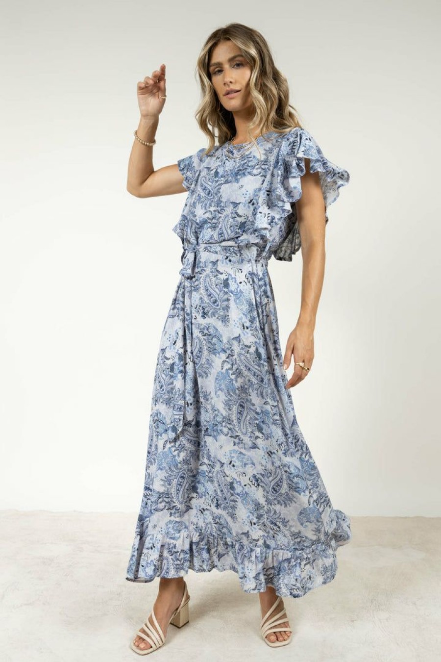 Dresses * | New Dress Forum Timberly Maxi Dress Dresses Blue