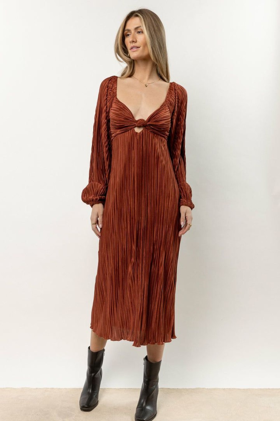 Dresses * | Coupon Gilli Kienna Midi Dress Dresses Rust