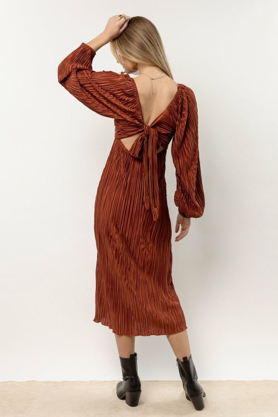 Dresses * | Coupon Gilli Kienna Midi Dress Dresses Rust