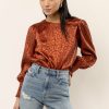 Tops * | Discount Calista Janne Blouse In New Arrivals Rust