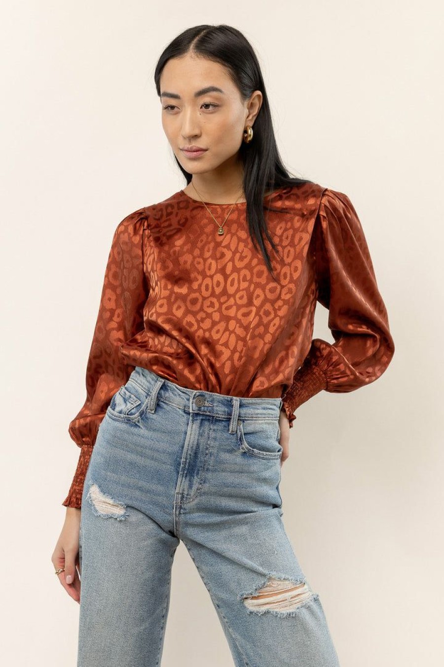 Tops * | Discount Calista Janne Blouse In New Arrivals Rust